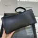 Balenciaga Large Soft Hourglass Shoulder Bag Black