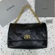 Balenciaga Monaco Large Chain Bag in Black