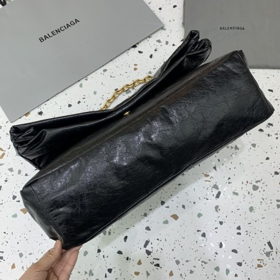 Balenciaga Monaco Large Chain Bag in Black