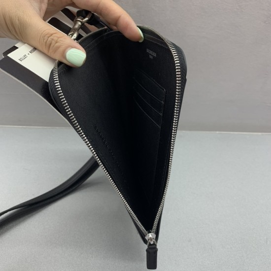 Balenciaga Passport Phone Holder in Black