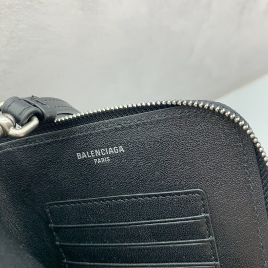 Balenciaga Passport Phone Holder in Black