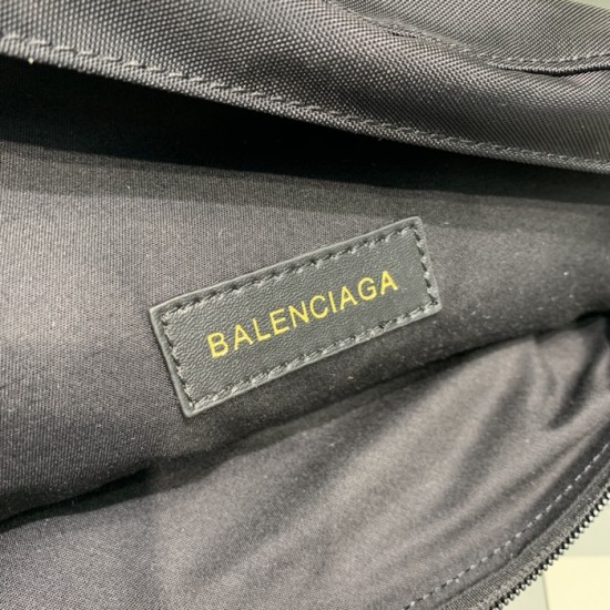 Balenciaga Wheel Beltpack in Black with Black