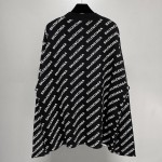 Balenciaga Mini Allover Logo Cardigan in Black