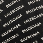 Balenciaga Mini Allover Logo Sweater in Black