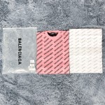 Balenciaga Mini Allover Logo Sweater in Pink