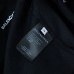 Balencaiga Allover Balenciaga logos Cotton Shirt Black