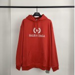 Balenciaga BB Balenciaga printed hoodies Red