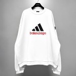 Balenciaga Men's Balenciaga / Adidas Sweatshirt Oversized in White