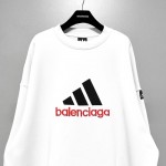 Balenciaga Men's Balenciaga / Adidas Sweatshirt Oversized in White