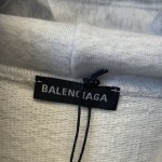 Balenciaga BB Back Pulled Hoodie Grey