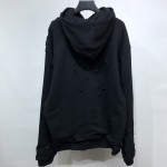 Balenciaga Caps Destroyed Hoodies Black