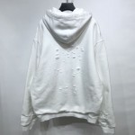 Balenciaga Caps Destroyed Hoodies White