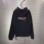 Balenciaga Print Hoodies Black