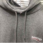 Balenciaga Print Hoodies Grey