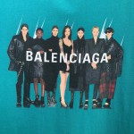 Balenciaga Real Balenciaga Medium Fit T shirt Blue