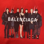 Balenciaga Real Balenciaga Medium Fit T shirt Red