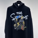 Balenciaga The Simpsons Tm & © 20th Television Hoodie Wide Fit in Black