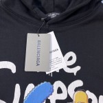 Balenciaga The Simpsons Tm & © 20th Television Hoodie Wide Fit in Black