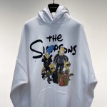 Balenciaga The Simpsons Tm & © 20th Television Hoodie Wide Fit in White