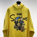 Balenciaga The Simpsons Tm & © 20th Television Hoodie Wide Fit in Yellow