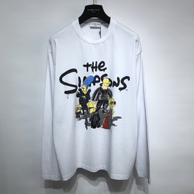 Balenciaga The Simpsons Tm & © 20th Television Sweatershirt Wide Fit in white