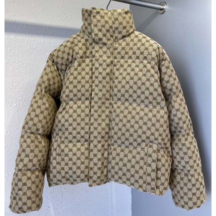 Gucci x Balenciaga The Hacker Project Hacker BB Puffer Jacket Beige