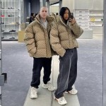 Gucci x Balenciaga The Hacker Project Hacker BB Puffer Jacket Beige