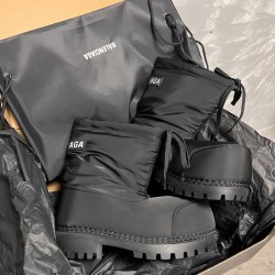 Replica Balenciaga Alaska High Boot in Black