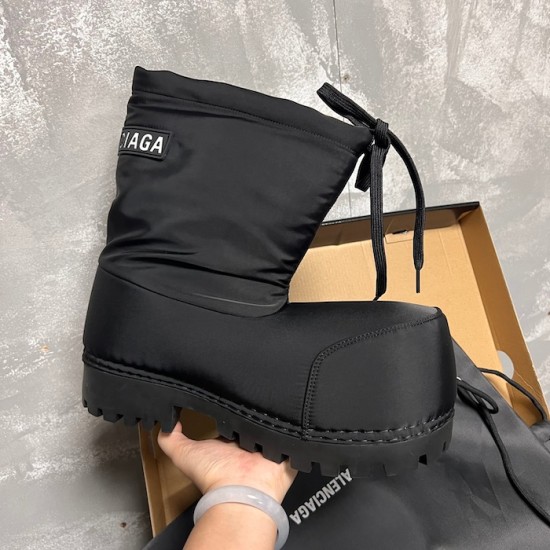 Replica Balenciaga Alaska High Boot in Black