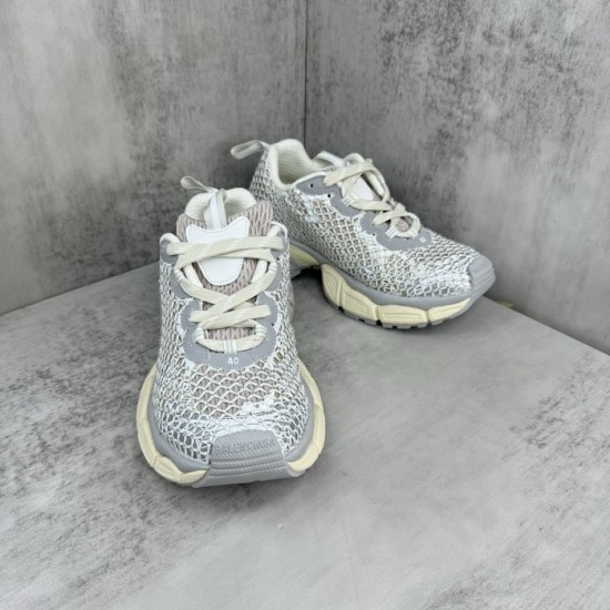 Balenciaga 3XL Fishnet Sneaker in Eggshell