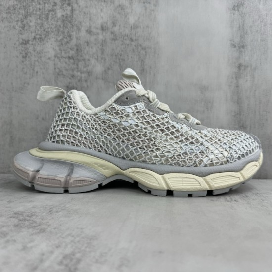 Balenciaga 3XL Fishnet Sneaker in Eggshell