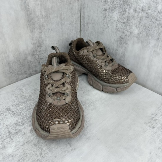 Balenciaga 3XL Fishnet Sneaker in Golden