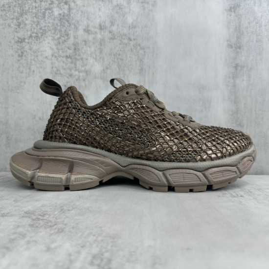 Balenciaga 3XL Fishnet Sneaker in Golden