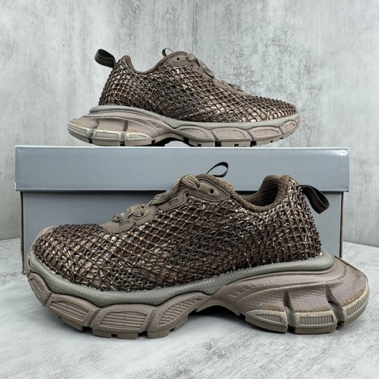 Balenciaga 3XL Fishnet Sneaker in Golden