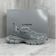 Replica Balenciaga 3XL Fishnet Sneaker in Silver