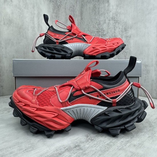 Balenciaga Hike Sneaker in Red/Black