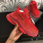 Balenciaga Triple S Sneakers Red