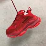 Balenciaga Triple S Sneakers Red