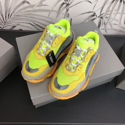 Balenciaga Triple S Sneakers Green Grey