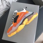 Balenciaga Triple S Sneakers Orange Grey