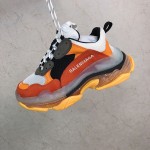 Balenciaga Triple S Sneakers Orange Grey