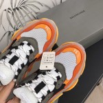 Balenciaga Triple S Sneakers Orange Grey