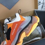 Balenciaga Triple S Sneakers Orange Grey