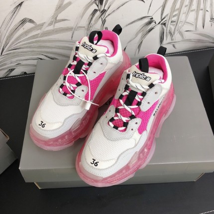 Balenciaga Triple S Sneakers Pink White