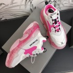 Balenciaga Triple S Sneakers Pink White