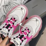 Balenciaga Triple S Sneakers Pink White