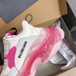 Balenciaga Triple S Sneakers Pink White