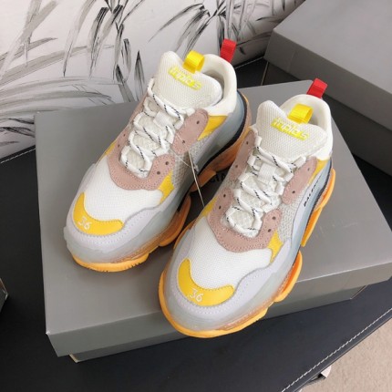 Balenciaga Triple S Sneakers Yellow White