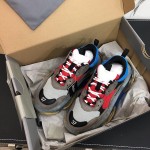 Balenciaga Triple S Sneakers Red Grey Blue