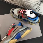 Balenciaga Triple S Sneakers Red Grey Blue